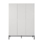ARMOIRE 6 PORTES HAVANA BLANC