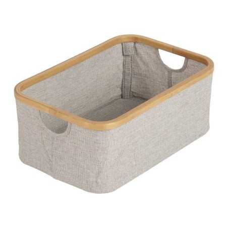 PANIER DE TOILETTE COTON BAMBOU GRIS
