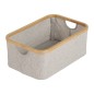 PANIER DE TOILETTE COTON BAMBOU GRIS