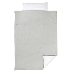 HOUSSE DE COUETTE AVEC TAIE 100X140 PURE GRIS