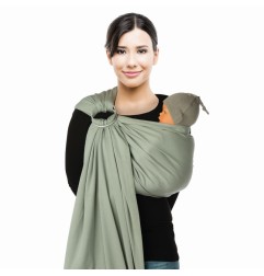 BABYLONIA BABY CARRIERS - ECHARPE DE PORTAGE SANS NOEUD BB-SLING - GREY VIOLET