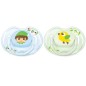 LOT DE 2 SUCETTES CLASSIQUE 0 - 6 MOIS BLEU VERT