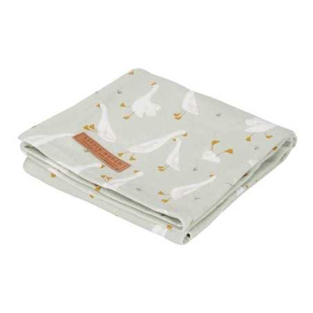 MAXI-LANGE SWADDLE 120 X 120 LITTLE GOOSE / PURE OLIVE