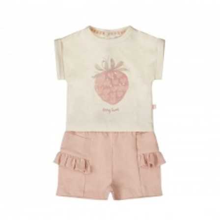 Ens tee-shirt+short fraise BERRY SWEET 9M