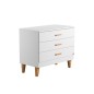 COMMODE 3 TIROIRS LOUNGE BLANC