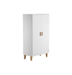 ARMOIRE 2 PORTES LOUNGE BLANC