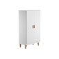 ARMOIRE 2 PORTES LOUNGE BLANC