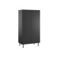 ARMOIRE 2 PORTES CUTE NOIR