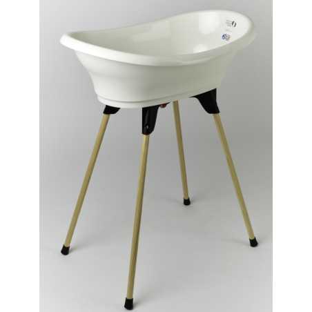 KIT BAIGNOIRE VASCO BLANC MUGUET : BAIGNOIRE + PIEDS + TUYAU DE VIDANGE