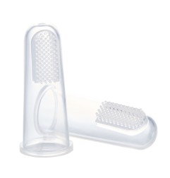 2 DOIGTS BROSSE A DENTS EN SILICONE