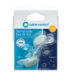 SUCETTE DENTAL SAFE SILICONE 0 6M X2