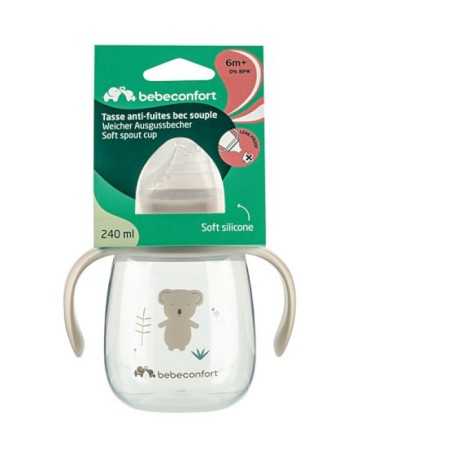 TASSE ANTI FUITE BEC SOUPLE 240ML SAND