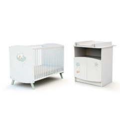 DUO LIT BEBE ET MEUBLE