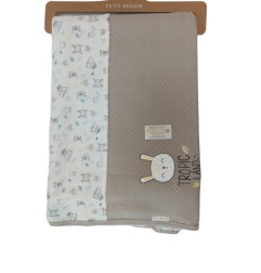 COUVERTURE MAILLE BB MIXTE NOISETTE