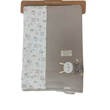 COUVERTURE MAILLE BB MIXTE NOISETTE