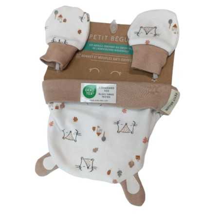 LOT BONNET+MOUFLES BB MIXTE