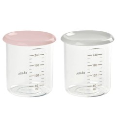 LOT DE 2 MAXI PORTIONS 240ML NUDE GREY