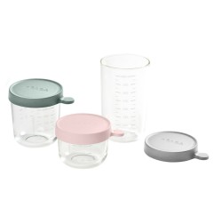 COFFRET 3 PORTIONS VERRE 150 250 400ML COLORIS ASSORTIS