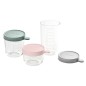 COFFRET 3 PORTIONS VERRE 150 250 400ML COLORIS ASSORTIS