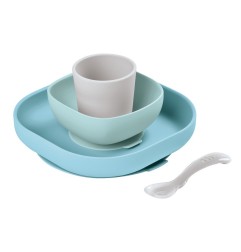 COFFRET REPAS SILICONE 4 PIECES JUNGLE