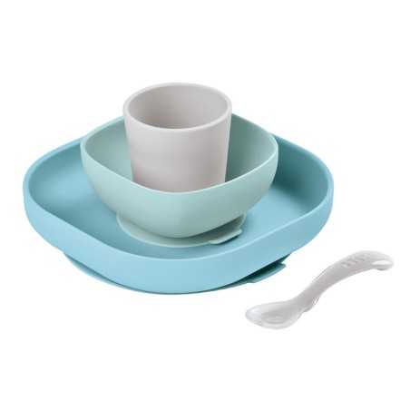 COFFRET REPAS SILICONE 4 PIECES JUNGLE