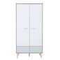 ZELIE BOIS BLANC IMPRIME ARMOIRE 2 PORTES