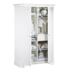 ARMOIRE 2 PORTES ELODIE BLANC