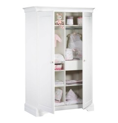 ARMOIRE 2 PORTES ELODIE BLANC