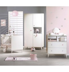 COMMODE 2 TIROIRS, 2 NICHES CANDIE