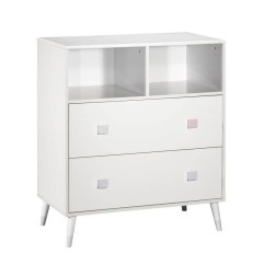 COMMODE 2 TIROIRS, 2 NICHES CANDIE