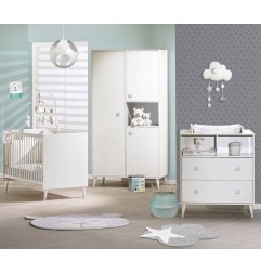 COMMODE 2 TIROIRS, 2 NICHES CANDIE