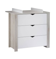 COMMODE 3 TIROIRS AVEC PRISE DE MAIN TIPEE