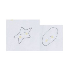 DRAPS HOUSSE COTON BIO LOT DE 2