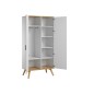 ARMOIRE 2 PORTES BOIS BLANC NAUTIS