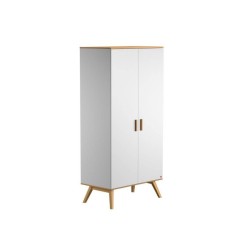ARMOIRE 2 PORTES BOIS BLANC NAUTIS