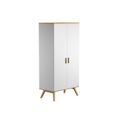 ARMOIRE 2 PORTES BOIS BLANC NAUTIS