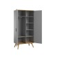 ARMOIRE 2 PORTES BOIS GRIS NAUTIS