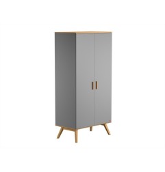 ARMOIRE 2 PORTES BOIS GRIS NAUTIS