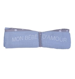 LANGE EN DOUBLE GAZE DE COTON GAUFRE