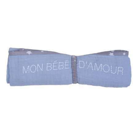 LANGE EN DOUBLE GAZE DE COTON GAUFRE