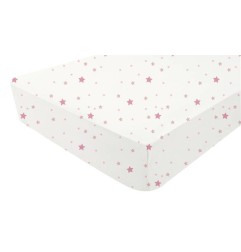DRAP-HOUSSE JERSEY 70X140 CM STAR ROSE