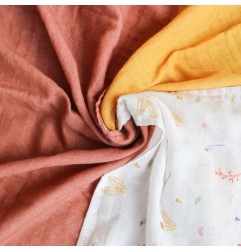 LOT DE 3 LANGES 70X70 CM-OEKO TEX