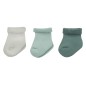 LOT 3 PAIRES CHAUSSETTE 0-6M - SAPIN / ECRU / SAUGE