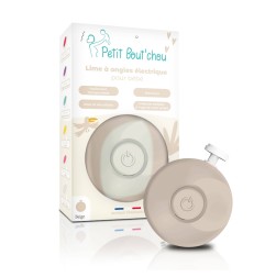 LIME A ONGLES ELECTRIQUE BEIGE+6 EMBOUTS