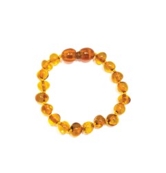 BRACELET D’AMBRE BAROQUE POUR BEBE