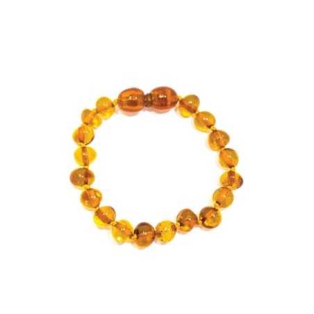 BRACELET D’AMBRE BAROQUE POUR BEBE