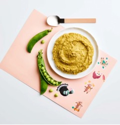 Mon méli mélo de petits pois et dinde 12M