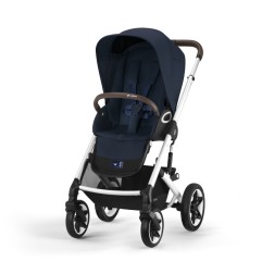 TALOS S LUX - CHASSIS SILVER ET SIEGE OCEAN BLUE - CYBEX