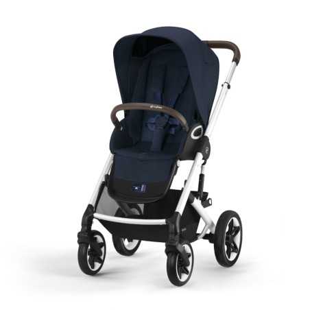 TALOS S LUX - CHASSIS SILVER ET SIEGE OCEAN BLUE - CYBEX