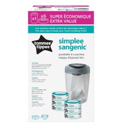 STARTER PACK SIMPLEE BAC GRIS + 6 RECHARGES